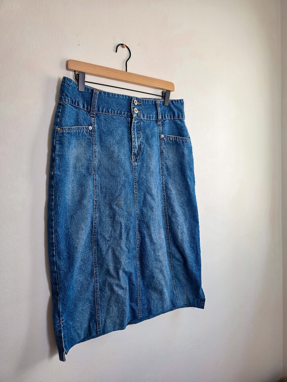 Vintage Y2K Me & You Denim Cottagecore Prarie Skirt